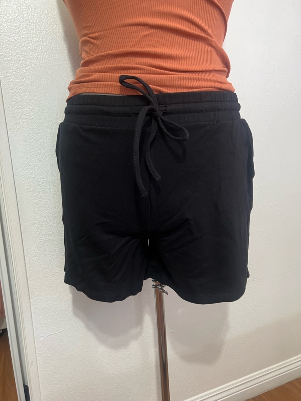 Black Drawstring Shorts